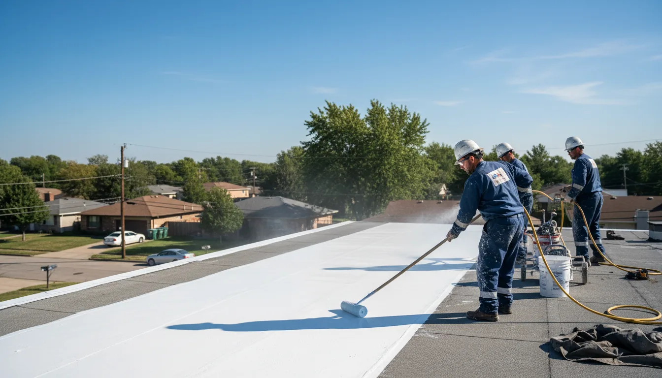 Commercial roof coating in Sun City, KS near me